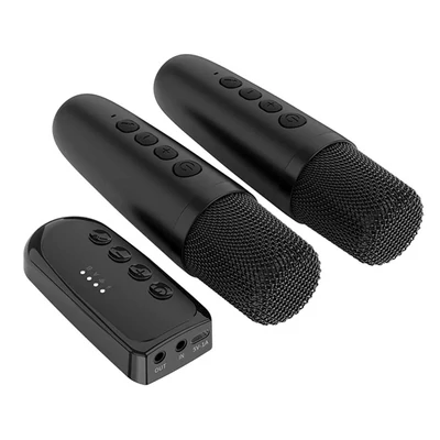 Vezeték nélküli Bluetooth 5.3 Karaoke mikrofon szett multifunkciós vezérlő egységgel