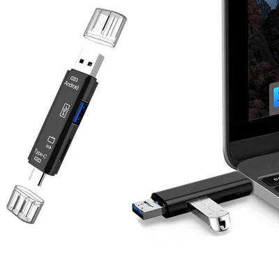 3 az 1-ben Type-C USB 3.1 kártyaolvasó OTG adapter, micro usb, TF kártyaolvasó