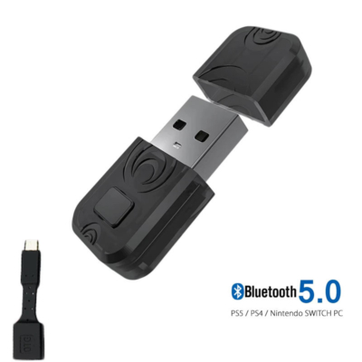PlayStation 5 bluetooth adó adapter, PS5/PS4/PC/Nintendo SWITCH, Bluetooth 5.0 aptX
