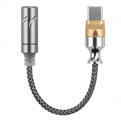 HiFi DAC USB Type C és 3,5 mm-es fejhallgatóerősítő audio dekóder 32 bites 384 KHz USB C–3,5 mm-es adapter
