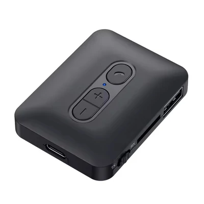 BLSB58 Bluetooth 5.4 audio adó/vevő adapter, mp3 lejátszó, autós audio adapter 3.5MM AUX, USB, U-Disk, TF kártya