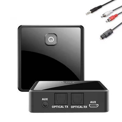 Bluetooth 5.0 adó vevő adaptert, aux és az optikai-digitális ki- és bemenet