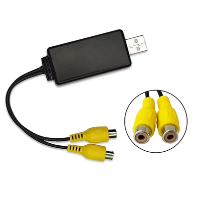 USB - CVBS video jel megosztó adapter, androidos autó kijelző megosztó adapter