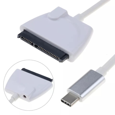 USB 3.0 Type c - 2.5"/3.5" SATA kábel HDD/SSD átalakító adapter