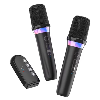 Vezeték nélküli Bluetooth 5.3 Karaoke mikrofon szett multifunkciós vezérlő egységgel