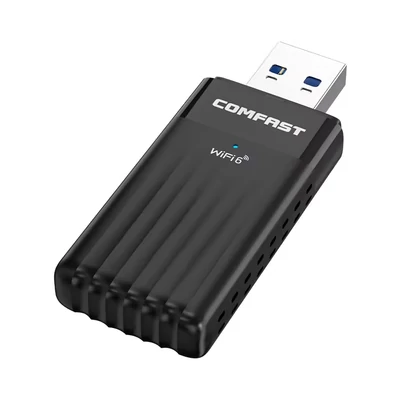 AX3000 WiFi 6 Adapter – 3000Mbps Kétsávos vezeték nélküli hálózati kártya USB 3.0, WiFi 6, WPA3 támogatással