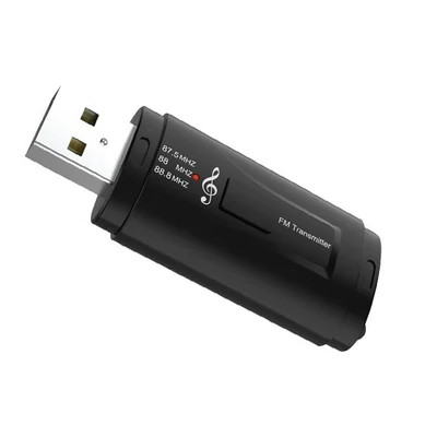 2 az 1-ben Bluetooth 5.0 vevő FM transzmitter USB adapter beépített mikrofonnal, MSD128