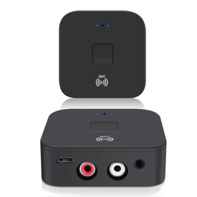 2 az 1-ben Bluetooth 5.0 audio vevő adapter NFC csatlakozási lehetőséggel
