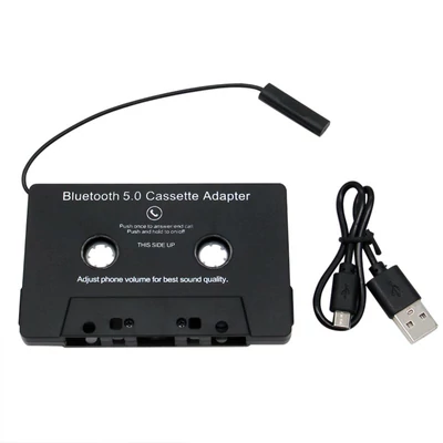 Bluetooth 5.0 autós kazetta adapter, beépített akkumulátorral