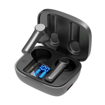 Bluetooth 5.0 TWS fülhallgató, zajcsökkentővel és ergonomikus kialakítással