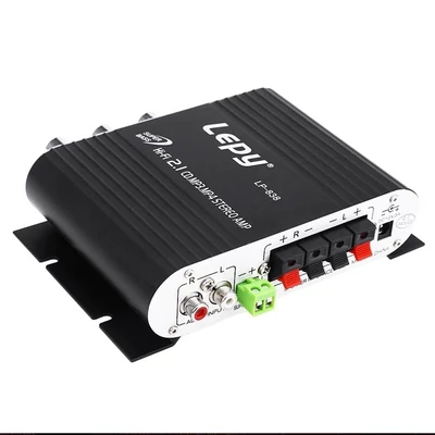 2.1 csatornás Digitális erősítő 2x15W+20W, MP3, Szuper Bass kimenet