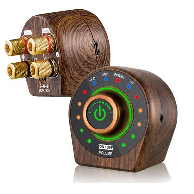 Nobsound 2x50W Digitális erősítő, Bluetooth 5.0, 3.5mm Jack bemenet, USB-C bemenet
