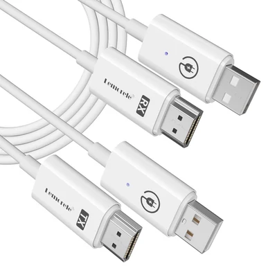 USB-s Vezeték nélküli HDMI extender adó/vevő szett, HDMI jeltovábbító és fogadó FullHD1080P, 30 méter átviteli távolság