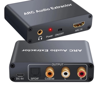HDMI audio leválasztó 192KHz, RCA R/L SPDIF Toslink 2.0 CH / 5.1 CH