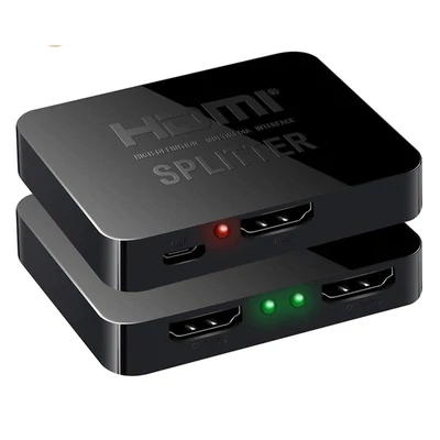2 kimeneti portos HDMI elosztó, HDMI splitter, FULL HD, 4K, 3D, HDCP1.4 30HZ
