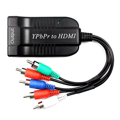 Komponens (YPbPr) - HDMI átalakító, 1080P Xbox 360, PS2, DVD - HDMI bemenetű tévékhez, projektorokhoz