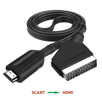 SCART-ról HDMI-re átalakító kábel, audio videó adapter HDTV/DVD/Set-top Box/PS3/PAL/NTSC, HDMI 1080p / 720p