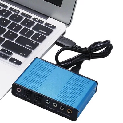 USB 5.1 hangkártya, külső hangkártya 5.1 spdif, számítógépekhez