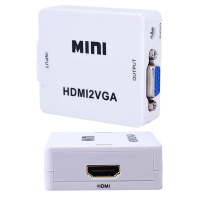 HDMI - VGA nagy felbontású video konverter, VGA bemenetű monitorokhoz