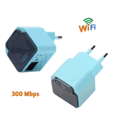 Mini Wifi jelerősítő, wifi jel továbbító 2.4 GHz, 300 Mbps