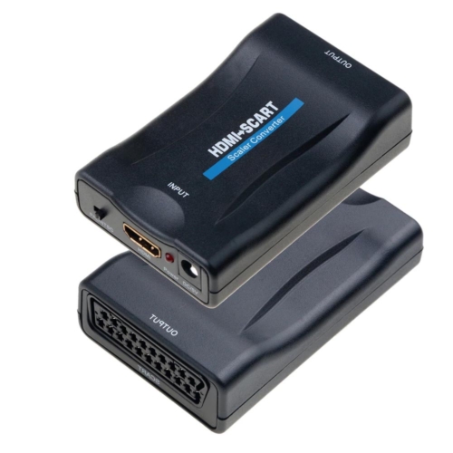 HDMI-SCART átalakító adapter, régi SCART bemenetű TV-hez, projektorhoz